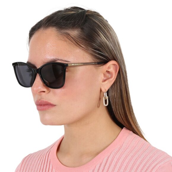 Jimmy Choo BA/G/S 0807 IR Cat Eye Sunglasses - Black/Grey main image 6